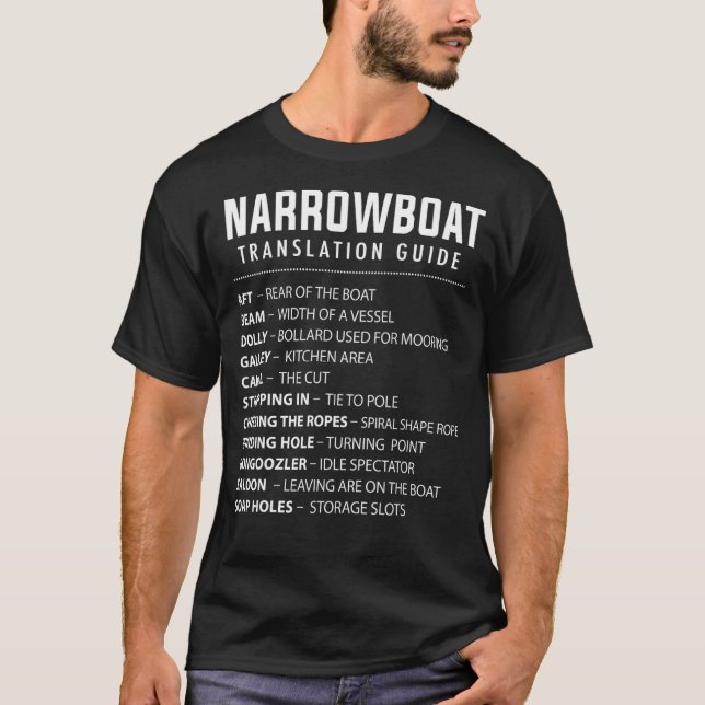 Narrowboat für Barge Boat Eigentümer T-Shirt (Vorderseite)