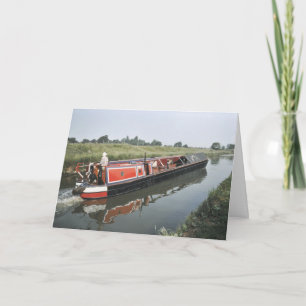 Narrowboat-Geburtstagskarte Karte
