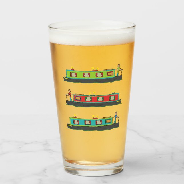 Narrowboat Glas (Vorne (Gefüllt))