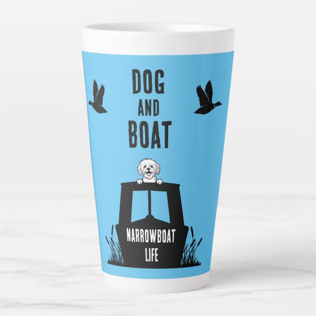 Narrowboat Kanalboat Downer Milchtasse (Vorderseite)