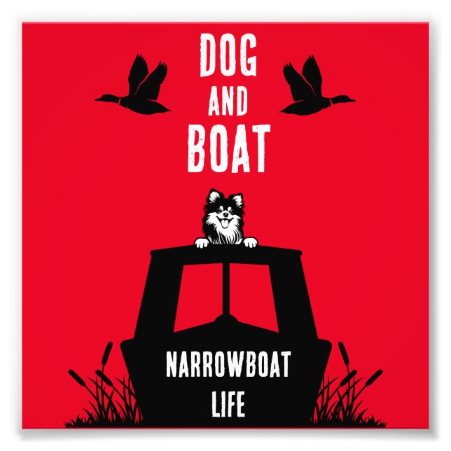 Narrowboat Kanalboat Leben Fotodruck (Vorne)