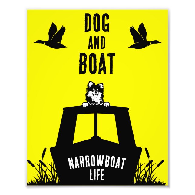 Narrowboat Kanalboat Leben Fotodruck (Vorne)