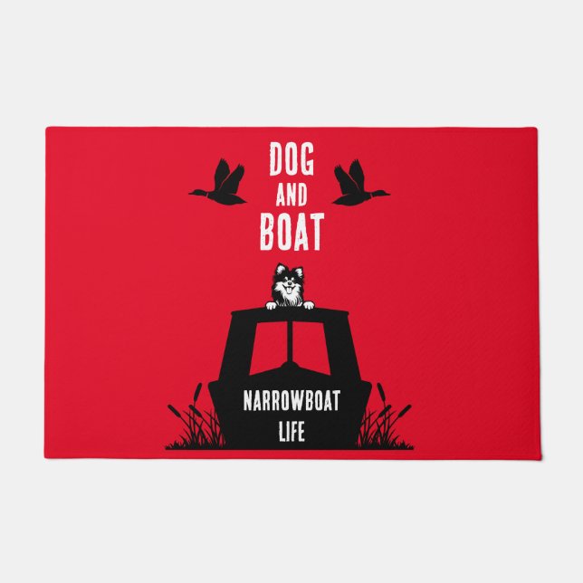 Narrowboat Kanalboat Leben Fußmatte (Vorderseite)