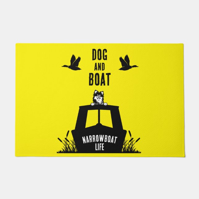 Narrowboat Kanalboat Leben Fußmatte (Vorderseite)