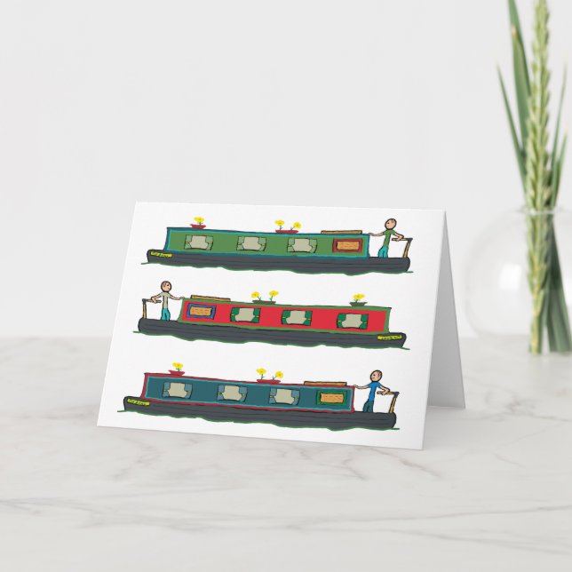 Narrowboat Karte (Vorderseite)