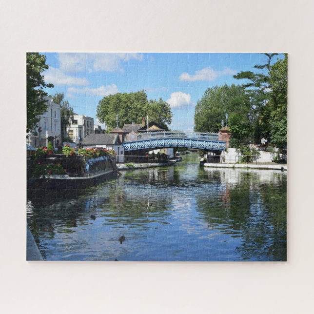 Narrowboat Little Venice London England Puzzle (Horizontal)