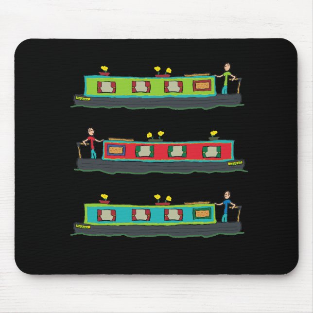 Narrowboat Mousepad (Vorne)