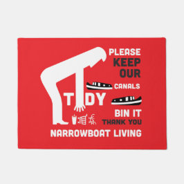 Narrowboat und CanalBoat Behielt unsere Kanäle Fußmatte