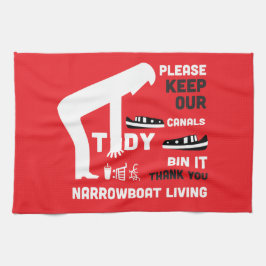Narrowboat und CanalBoat Behielt unsere Kanäle Geschirrtuch