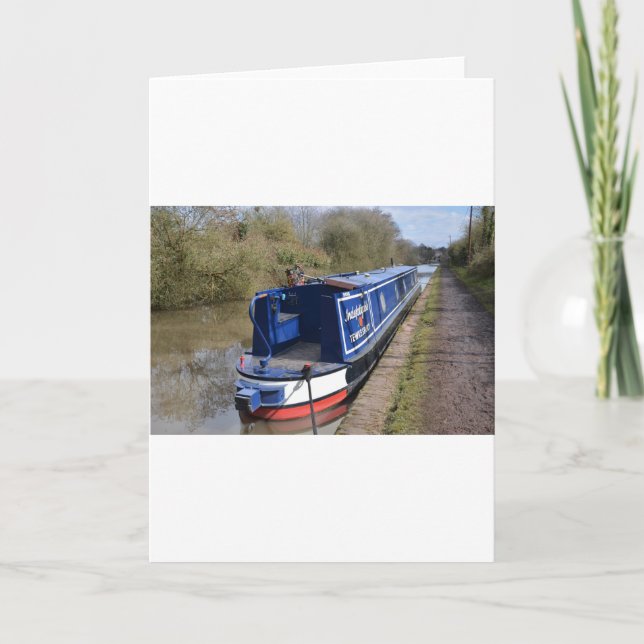 Narrowboat unermüdlich karte (Vorderseite)