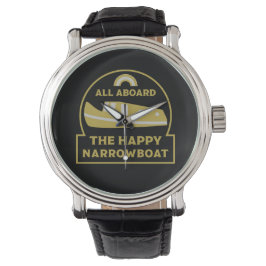 Narrowboat - Zubehör - Kanalboot Geschenke Türe Armbanduhr