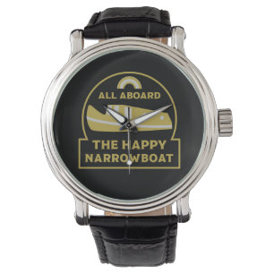 Narrowboat - Zubehör - Kanalboot Geschenke Türe Armbanduhr