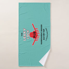 Narrowboat - Zubehör - Kanalboot Geschenke Türe Badehandtuch