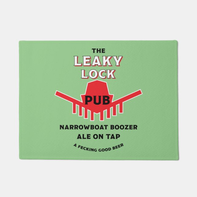 Narrowboat - Zubehör - Kanalboot Geschenke Türe Fußmatte (Vorderseite)