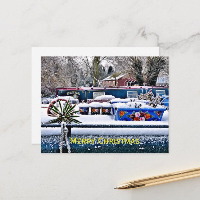 NARROWBOATS CARD POSTKARTE (Vorderseite/Rückseite Beispiel)