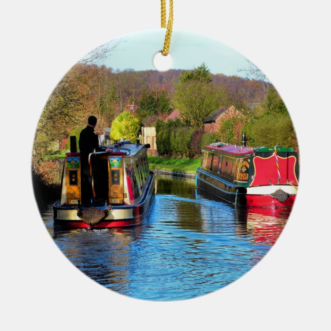 NARROWBOATS KERAMIK ORNAMENT (Vorne)