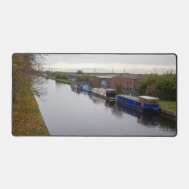 Narrowboats on the Knottingley and Goole Canal Schreibtischunterlage