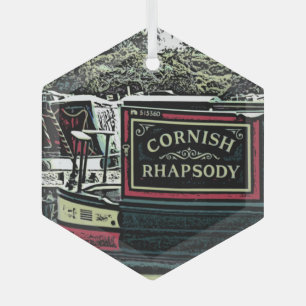 NARROWBOATS ORNAMENT AUS GLAS