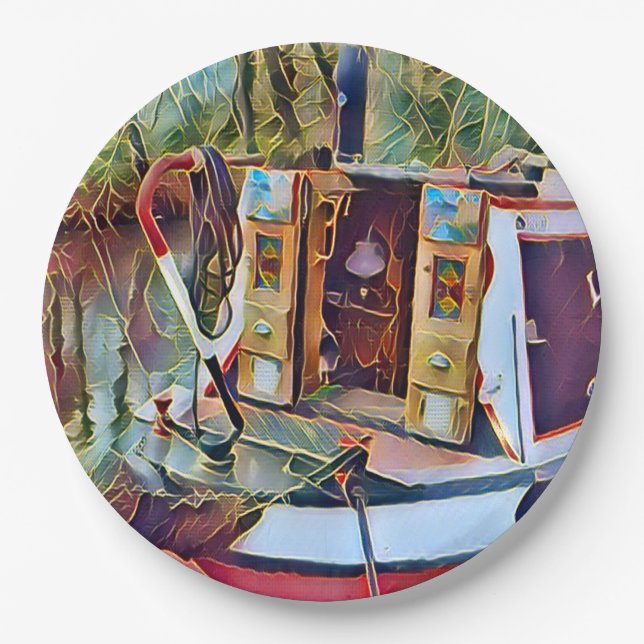 NARROWBOATS PAPPTELLER (Vorderseite)