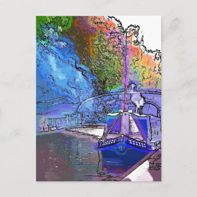 NARROWBOATS POSTKARTE (Vorderseite)