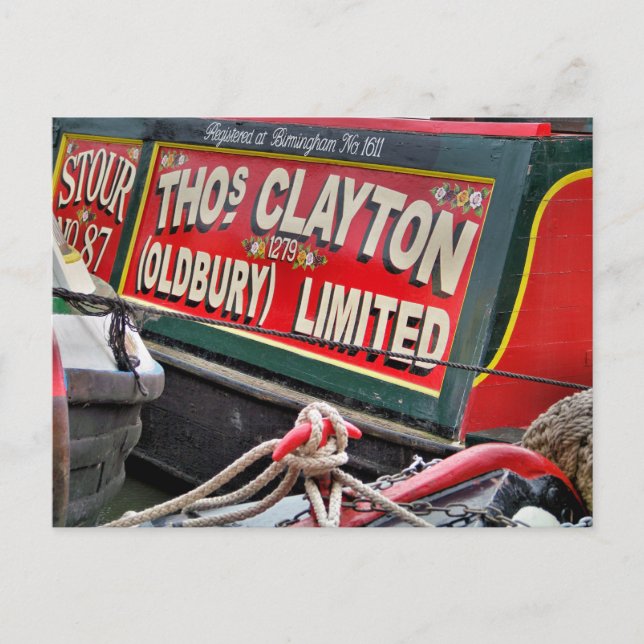 NARROWBOATS POSTKARTE (Vorderseite)