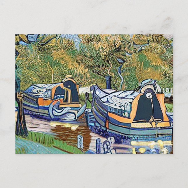 NARROWBOATS POSTKARTE (Vorderseite)