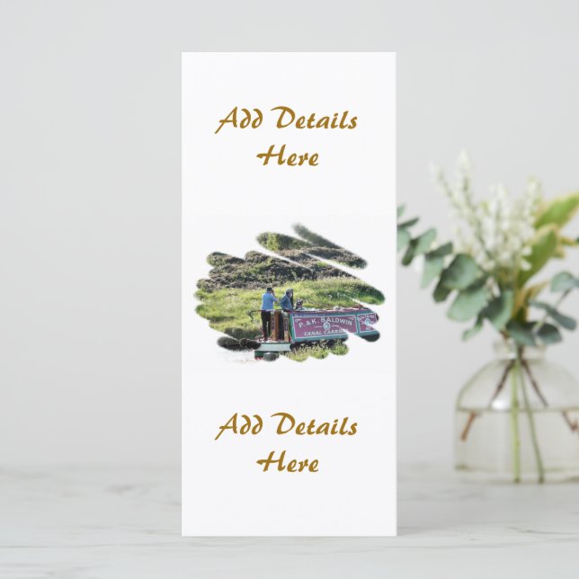 NARROWBOATS RACK CARDS (Stehend Vorderseite)