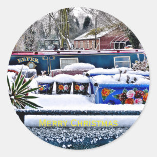 NARROWBOATS RUNDER AUFKLEBER