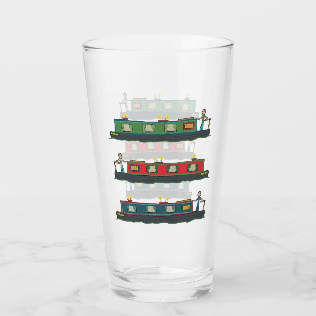 Narrowboter Glas (Vorderseite)