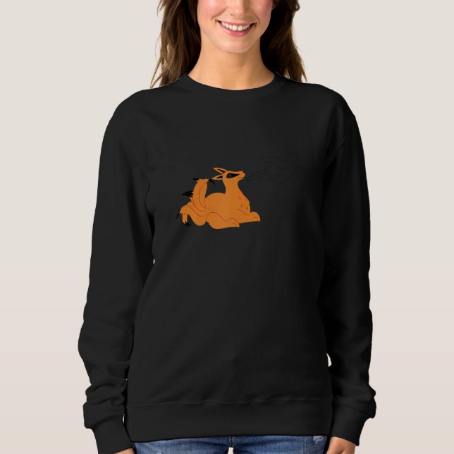 NaruSasu I SasuNaru kitsune fox and sun symbol han Sweatshirt (Vorderseite)