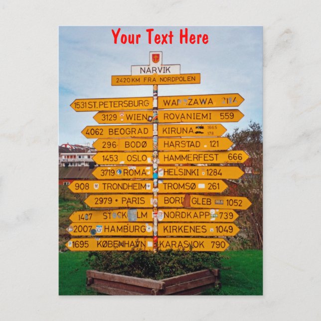 Narvik, Norwegen Postkarte (Vorderseite)