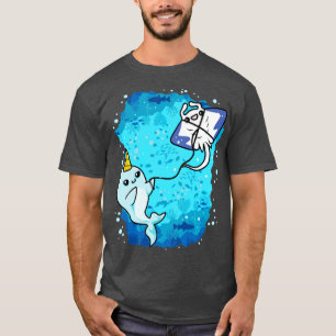 Narwal Flying Manta Rochen Drachen T-Shirt