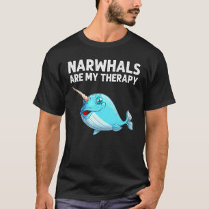 Narwal Für Männer Frauen Meer Wal Fisch Ozean Tier T-Shirt