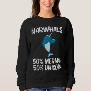 Narwal Für Männer Frauen Narwhal Meereseinhorn Fis Sweatshirt