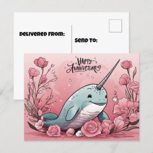Narwal-Jubiläum Postkarte
