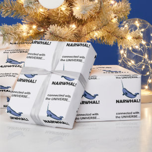 Narwal Mit Dem Universum Verbunden Narwal Geschenkpapier