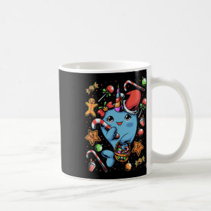 Narwal Weihnachtsmann Weihnachts König Strand Trop Kaffeetasse