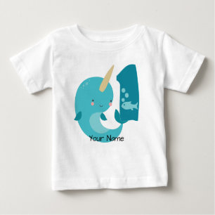Narwhal 1. Geburtstag Baby T-shirt