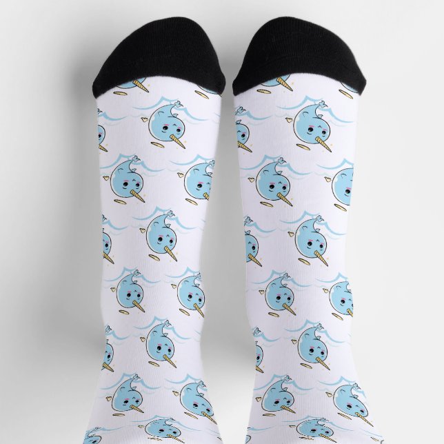 Narwhal Angel Süsse Socken (Oben)