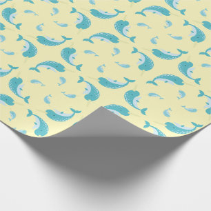 Narwhal Baby Duwer Yellow Gender Neutral Wal Geschenkpapier