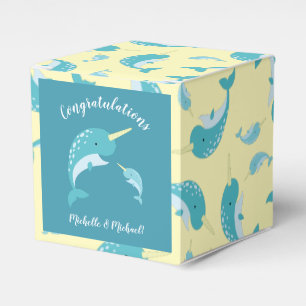 Narwhal Baby Shower Geschenkschachtel