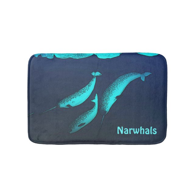 Narwhal Badematte (Vorderseite)