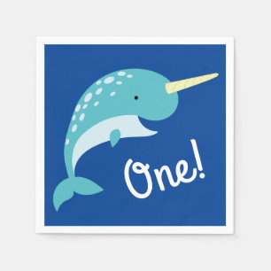 Narwhal Birthday Party Serviette