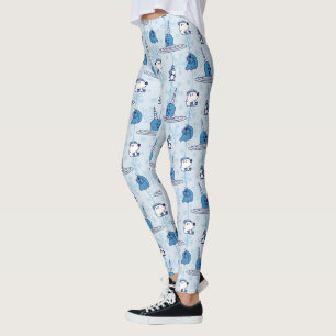 Narwhal Blue Snowflake Pattern Leggings