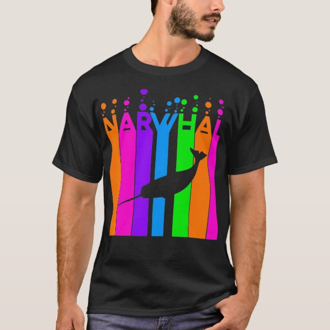 Narwhal Bubble Animal Lover Gift Idee T-Shirt (Vorderseite)