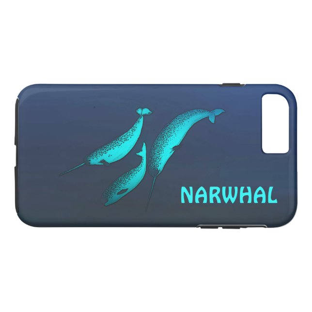 Narwhal Case-Mate iPhone Hülle (Rückseite (Horizontal))