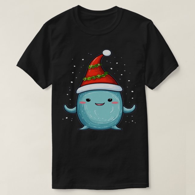 Narwhal Christmas T-Shirt (Design vorne)