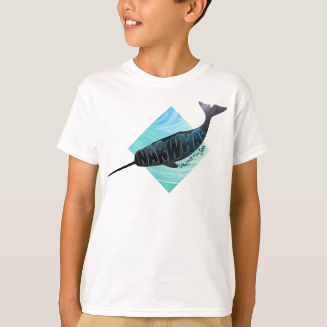 Narwhal — Einhorn des Meeres T-Shirt (Vorderseite)