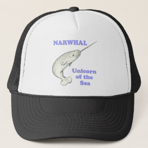 Narwhal Einhorn des Meeres Truckerkappe