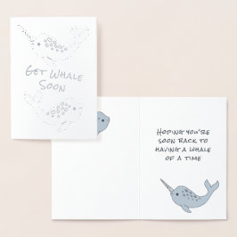 Narwhal erhält Whale bald Foil Card Folienkarte